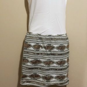 NWT English Rose Sequin Mini Skirt Medium
